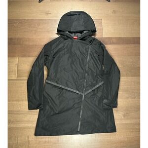 Nike Jacket Women's Large Black Bonded Parka Trench Coat‎ Tech Pack 804031-010